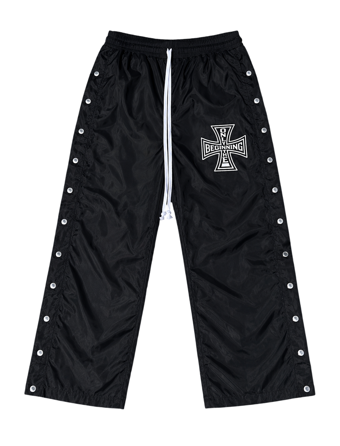 Black Side Snap Pants
