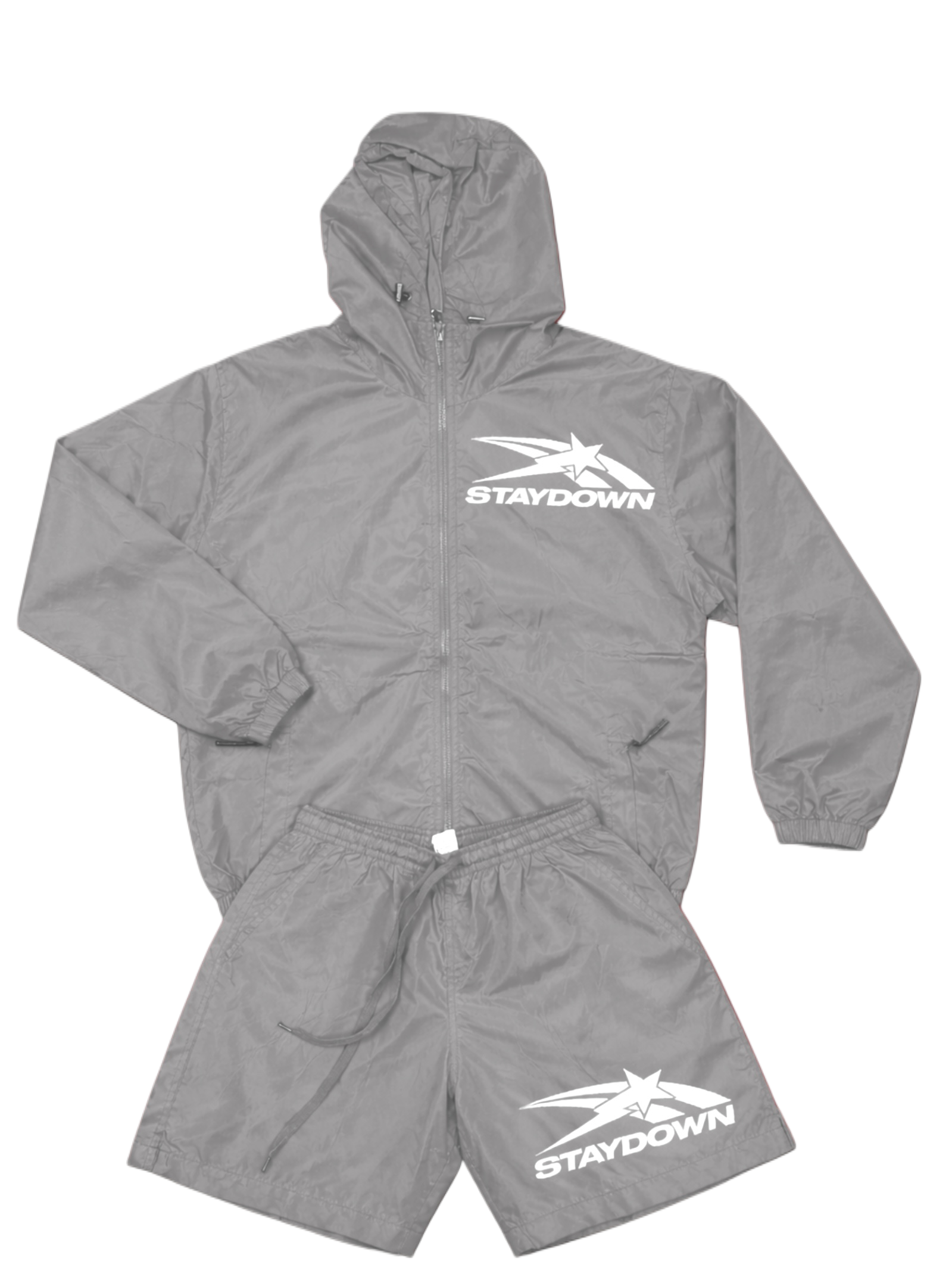 Grey V1 Windbreaker Set
